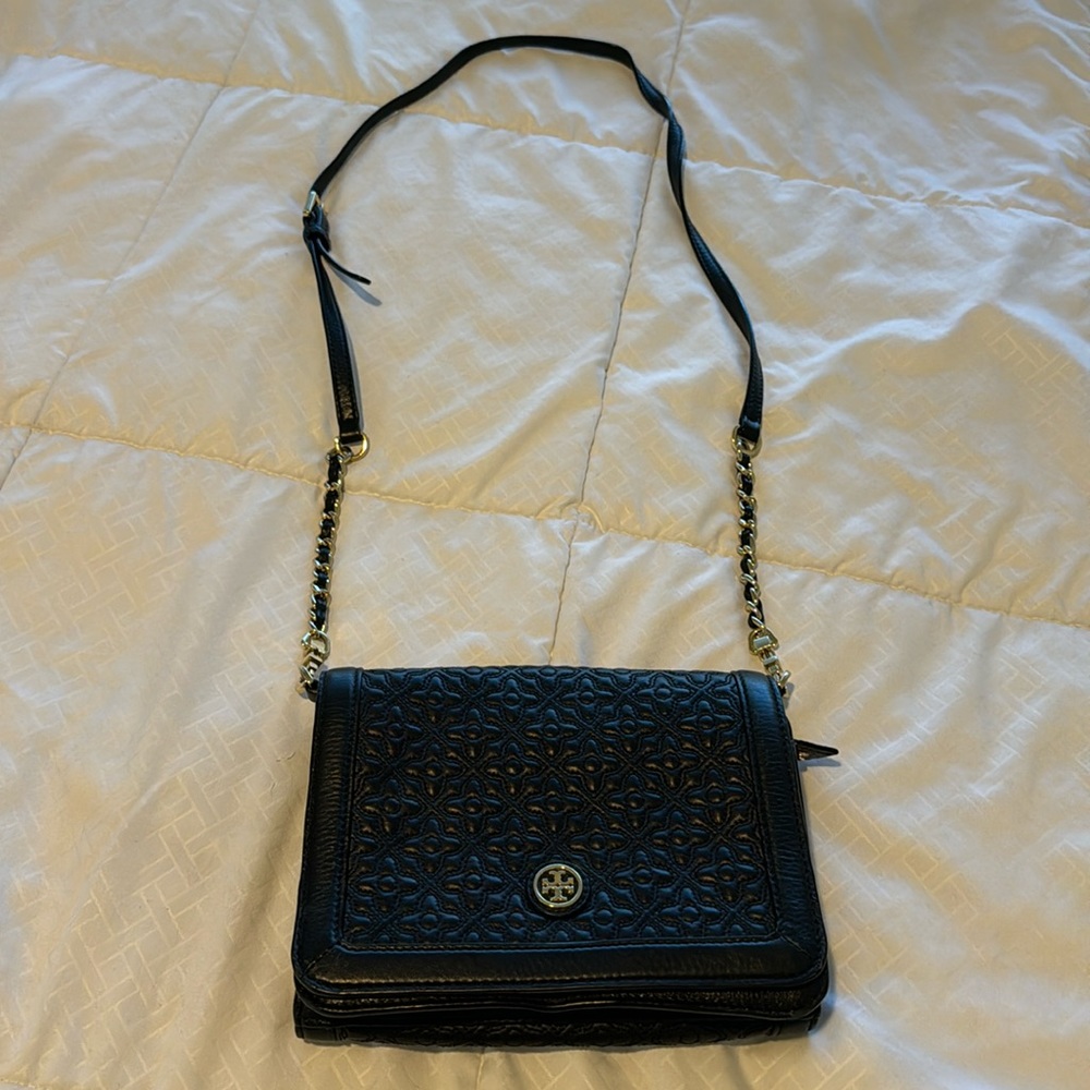 Tory Burch Crossbody Black and Gold